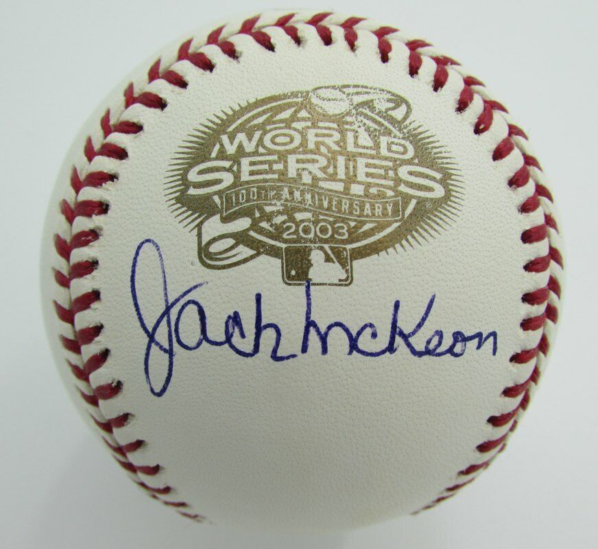 Jack McKeon 2003 World Series Marlins Signed/Autographed OML Baseball JSA 141243