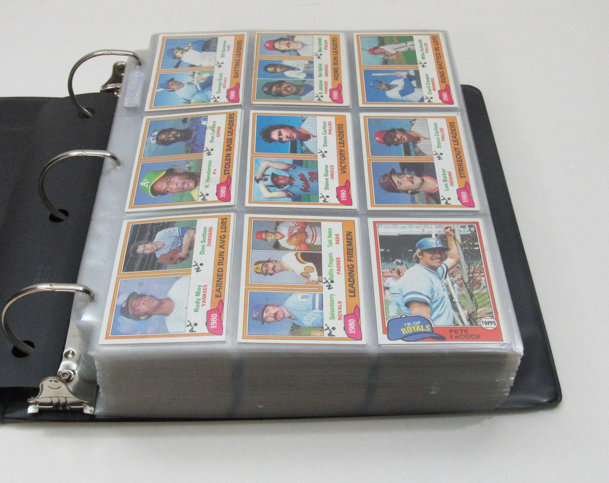 1981 Topps Complete Baseball Set (726) In Binder w/Pages Gibson Raines 192004