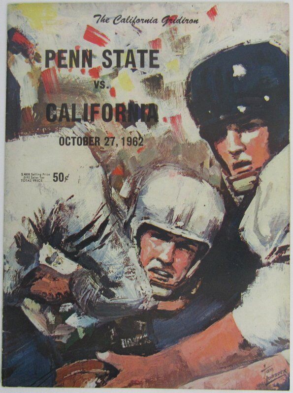 1962 Penn State Nittany Lions vs. California Football Program 137813