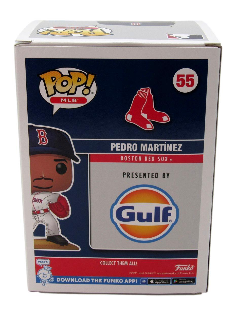 Pedro Martinez HOF Autographed Funko POP! #55 Figurine Red Sox Beckett 176561