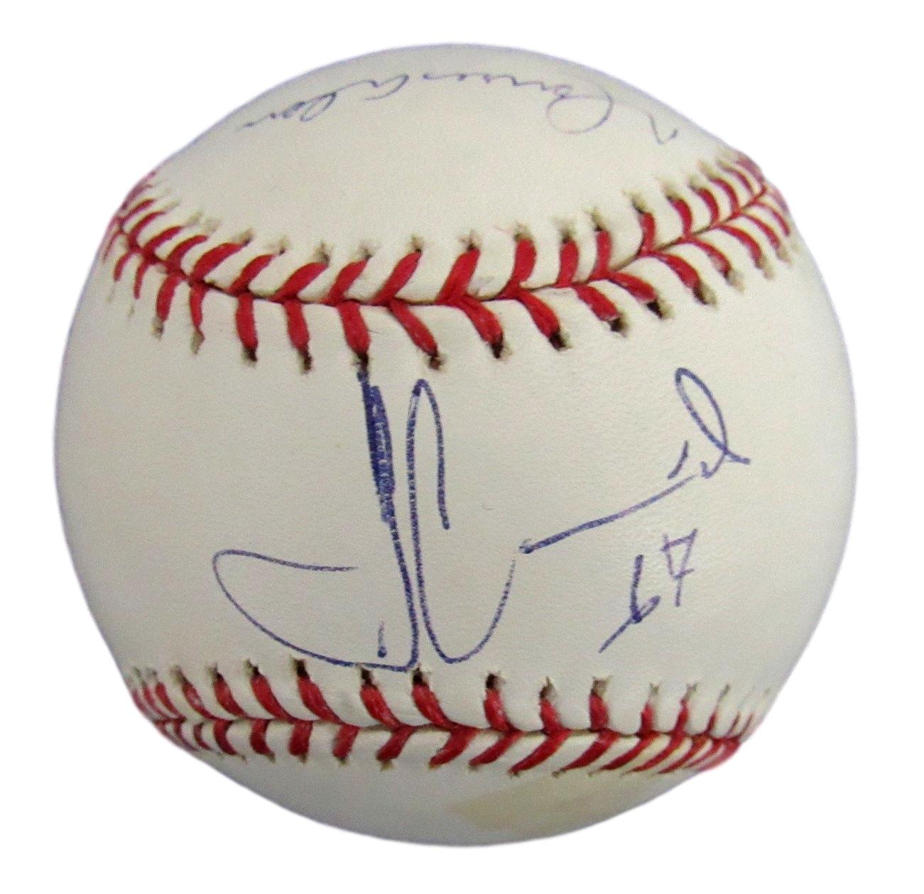 Moises Alou Montreal Expos Signed/Autographed OML Baseball JSA 153782