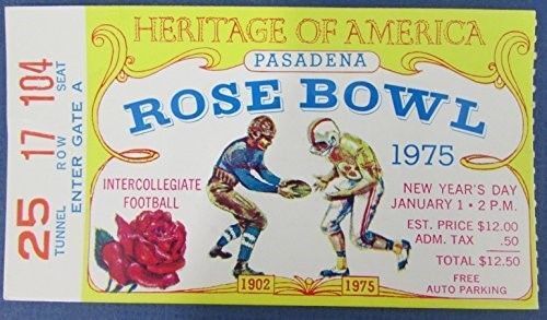 1976 Rose Bowl Ticket Stub Ohio State USC CLEAN 127030
