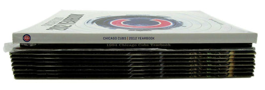 Lot of 10 Chicago Cubs Official Yearbooks (1985(7), 1989, 1994, 2012) 160889