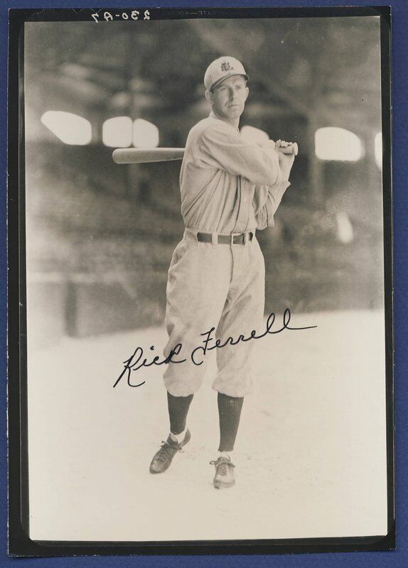 Rick Ferrell Browns Signed Vintage George Burke 5x7 Photo 105012