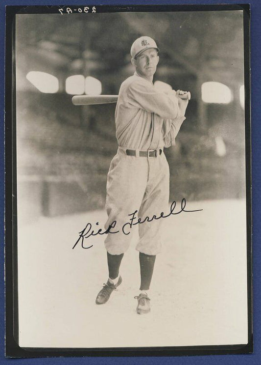 Rick Ferrell Browns Signed Vintage George Burke 5x7 Photo 105012