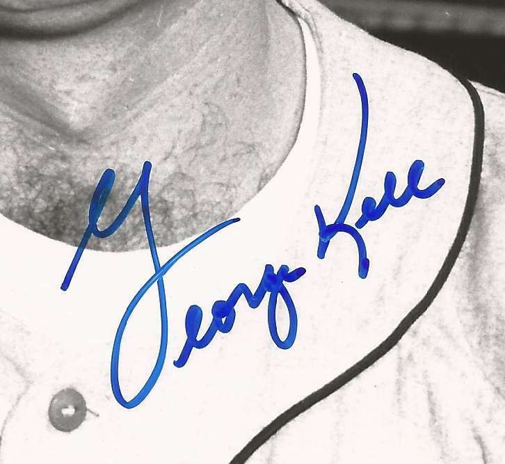 George Kell Detroit Tigers HOF Signed/Autographed 8x10 B/W Photo 149989