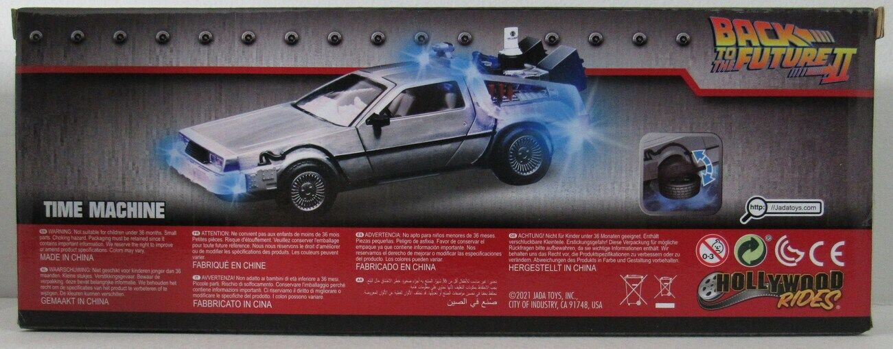 Michael J Fox Signed/Auto "Back To Future II" Delorean Time Machine BAS 162929