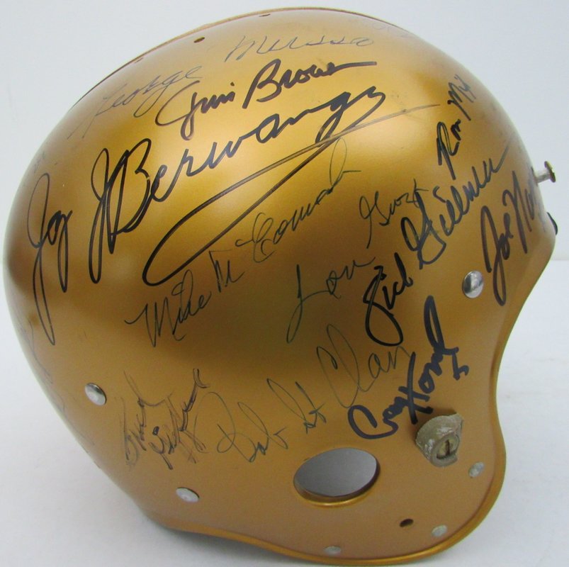 Wilson TK RK Full Size Suspension Helmet Signed By 34 HOFers & Greats JSA 131558