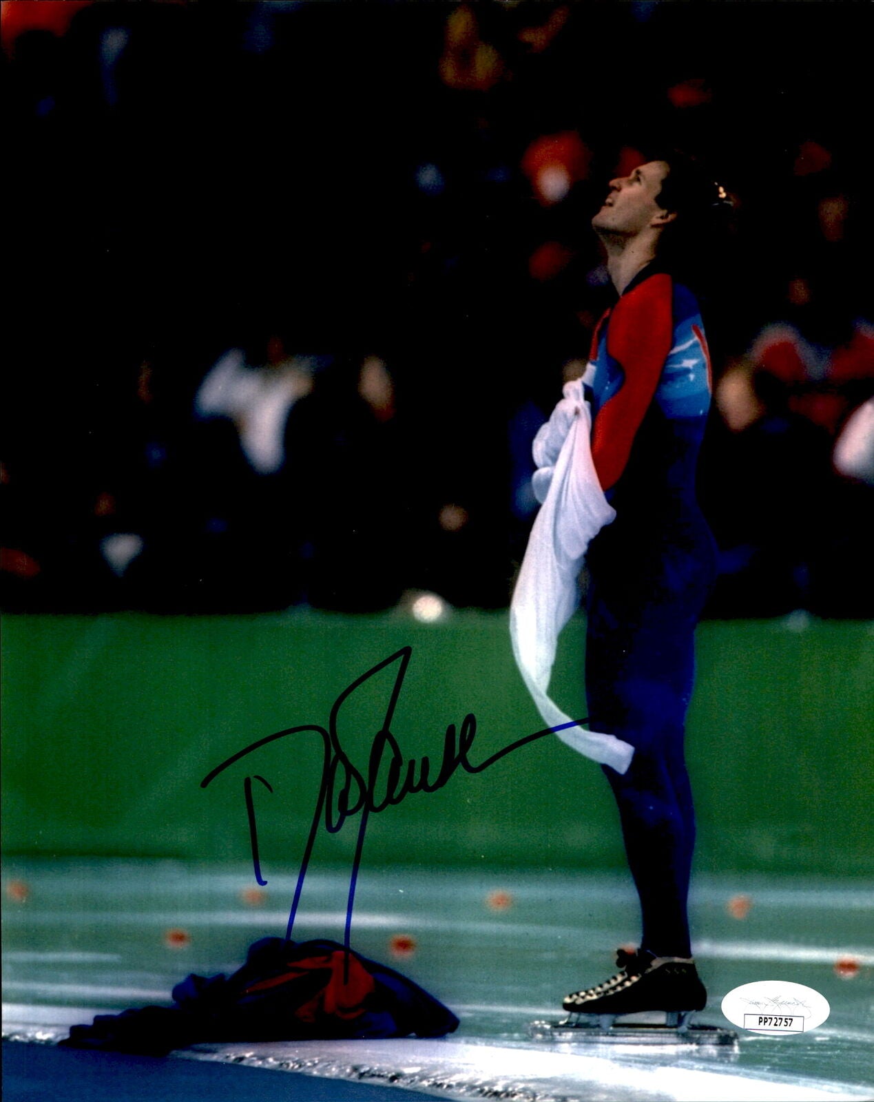 Dan Jansen Team USA Speed Skating Signed/Autographed 8x10 Photo JSA 160936