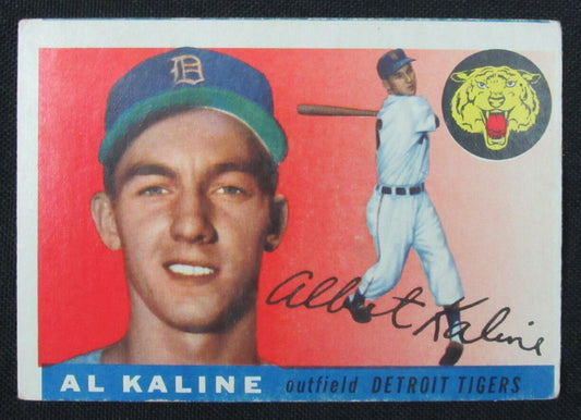 1955 Topps Al Kaline HOF #4 Authentic Card Detroit Tigers 2nd Year 177008