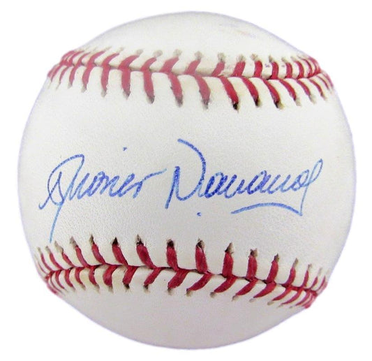 Dioner Navarro Autographed OML Baseball Tampa Bay Rays PSA/DNA 182390
