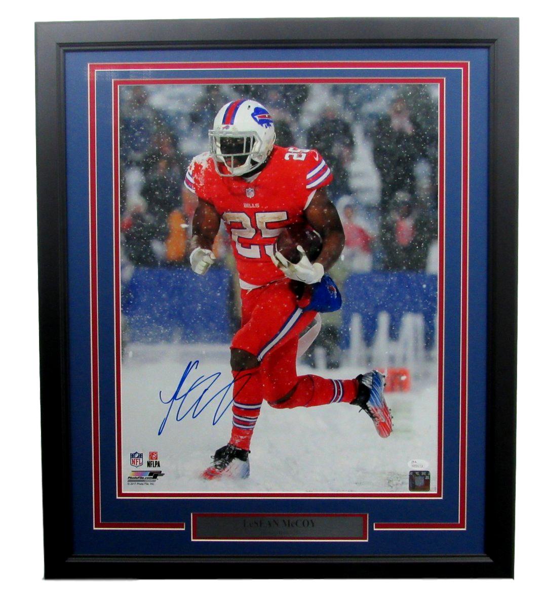 LeSean McCoy Buffalo Bills Autographed/Signed 16x20 Photo Framed JSA 135694