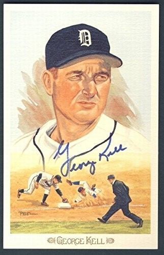 George Kell Tigers Autographed/Signed Perez-Steele Celebration Postcard 124232