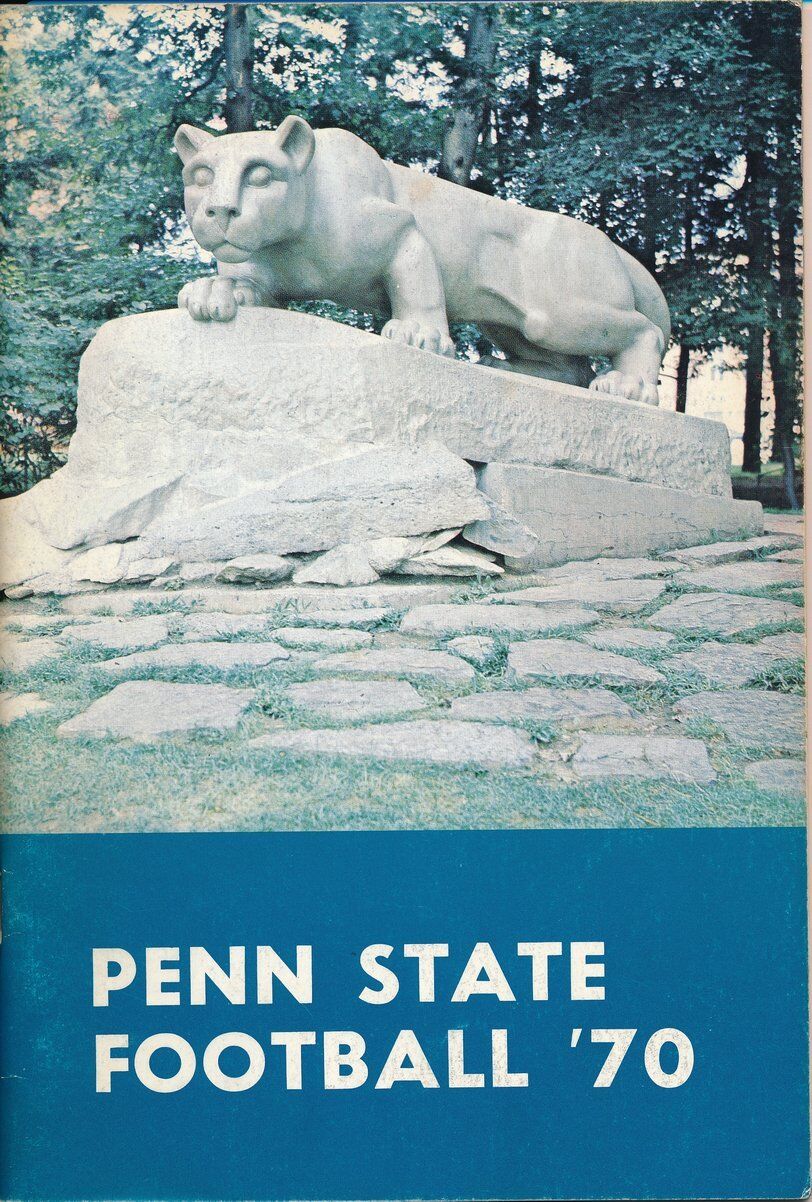 1970 Penn State Nittany Lions Football Season Press Media Guide 137237