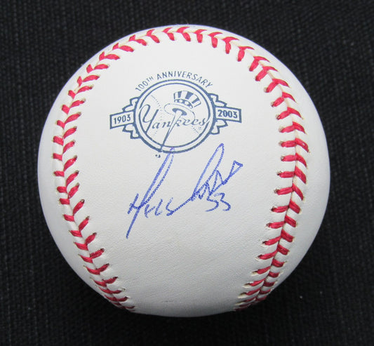 Melky Cabrera Signed/Auto Yankees 100th OML Baseball JSA 186761