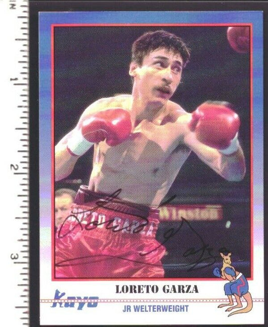 Loreto Garza Boxer Signed/Autographed 1991 Kayo Trading Card #167 151864