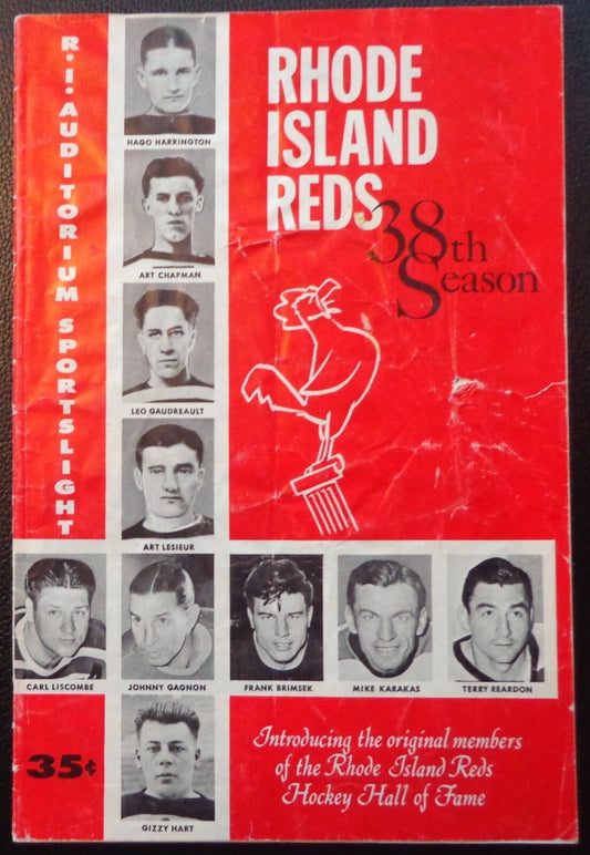 Vintage 1963-64 Rhode Island Reds Official ScoreCard Program Minor League Hockey