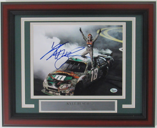 Kyle Busch NASCAR Champ Signed/Autographed 8x10 Photo Framed BA 158167