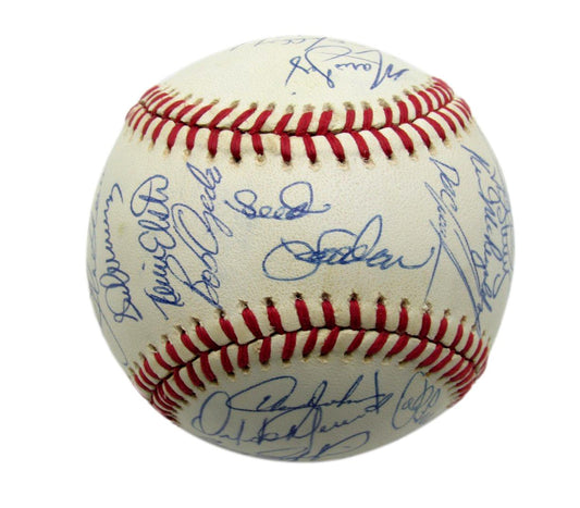 1990 Mets Team Autographed by 32 Harrelson Strawberry Viola ONL Baseball 182804