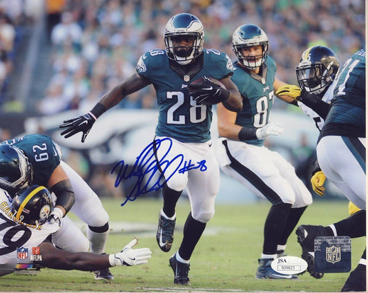 Wendell Smallwood Philadelphia Eagles Signed 8x10 Color Photo JSA 136786