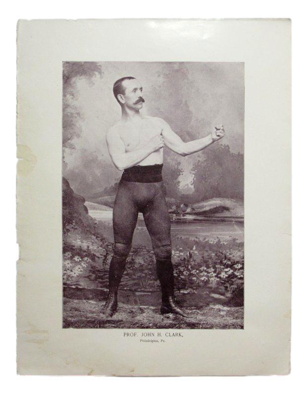 John H. Clark Professor 1895 Boxing Gladiators 11x15 Supplement Poster