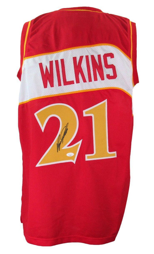 Dominique Wilkins HOF Autographed Custom Basketball Jersey Hawks JSA 177780