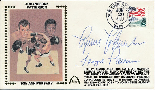 Ingemar Johansson/Floyd Patterson   Signed First Day Cover FDC PSA/DNA 148327