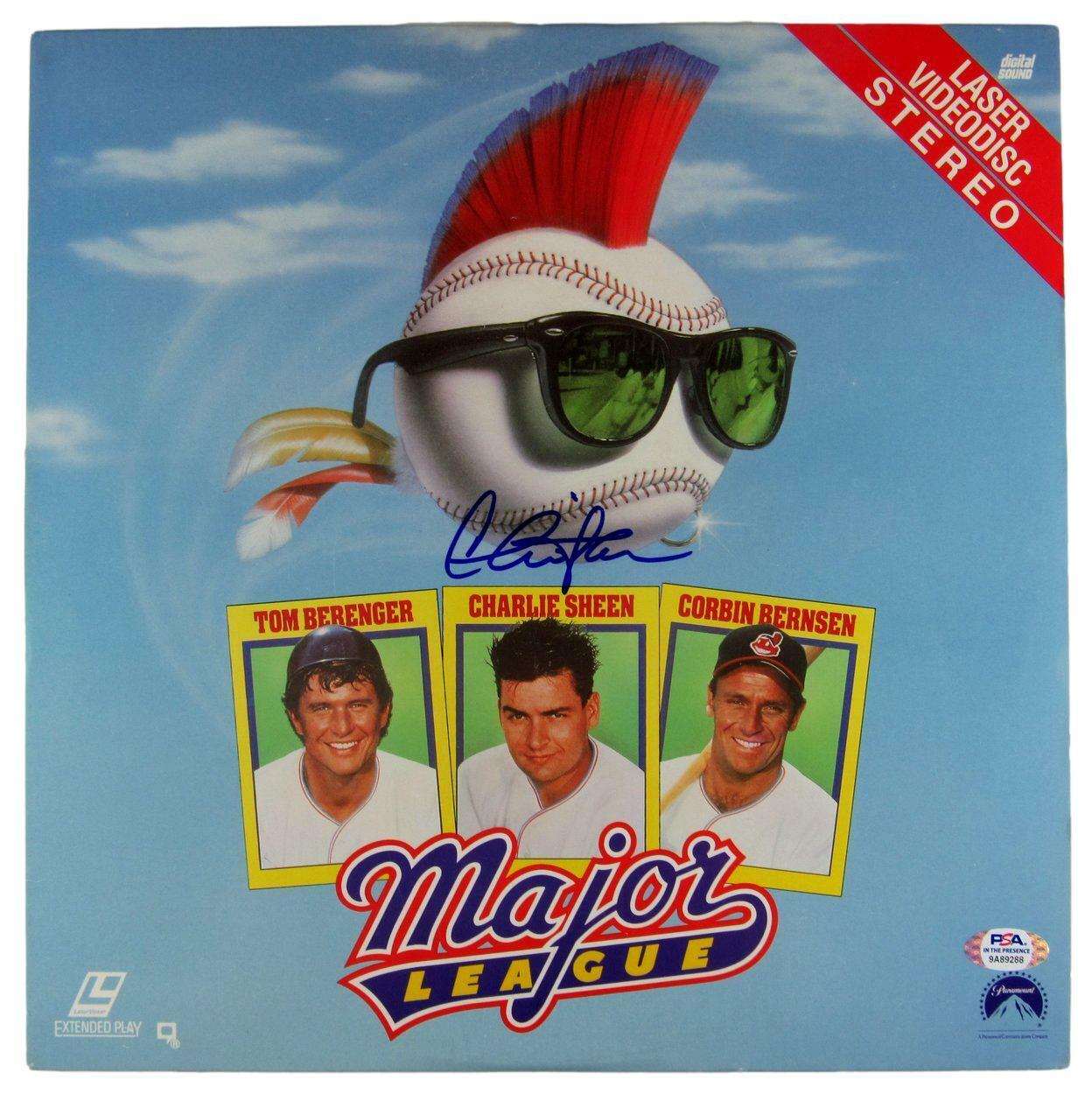 Charlie Sheen Signed/Autographed "Major League" LaserDisc PSA/DNA ITP 160403