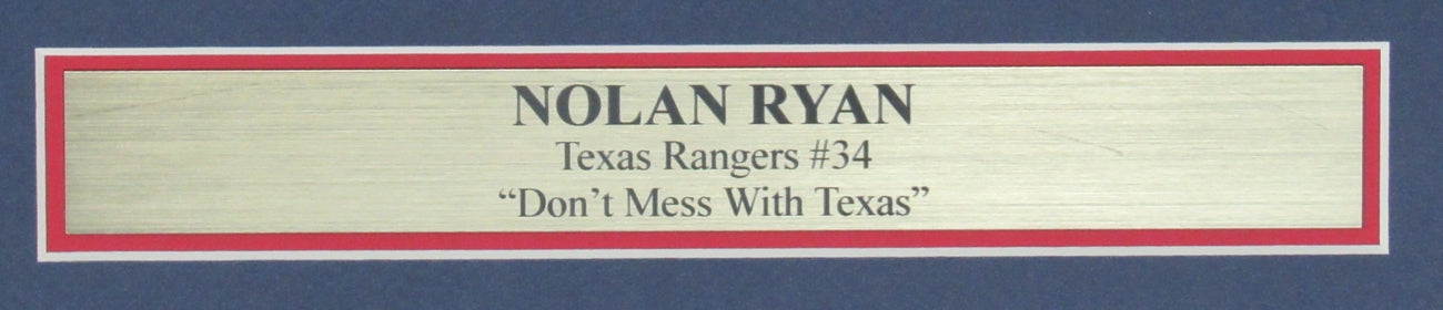 Nolan Ryan Texas Rangers Signed/Autographed 16x20 Photo Framed JSA 149753