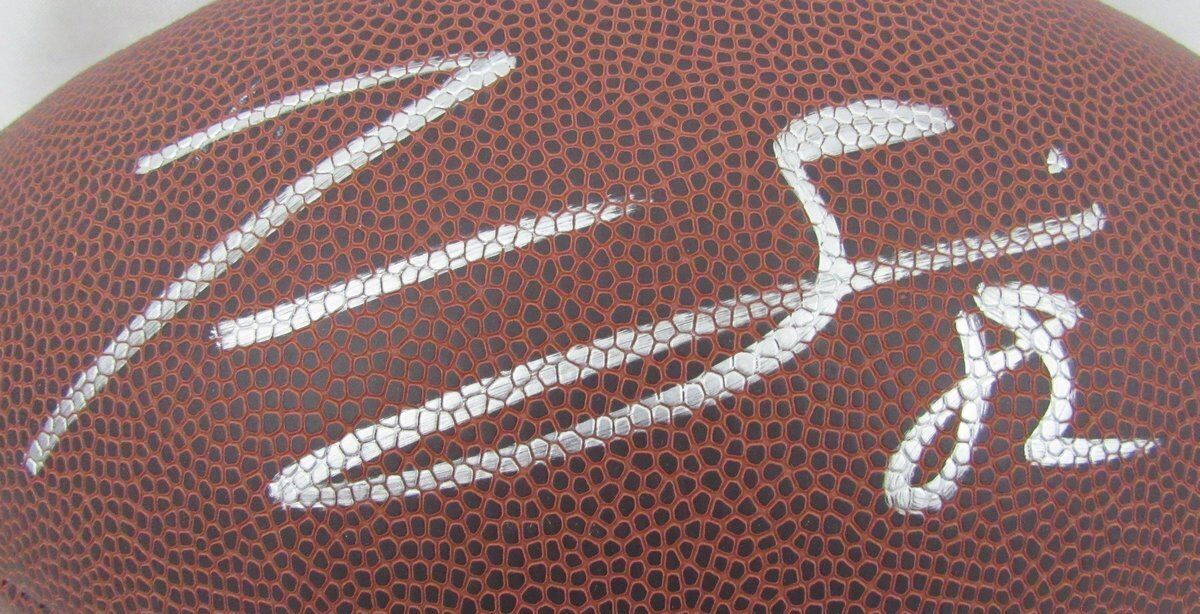 Torrey Smith Eagles Autographed/Signed Wilson Football Seller 135976