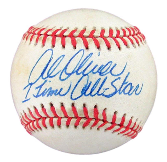 Al Oliver Autographed/Inscribed Rawlings ONL Baseball Pirates JSA 183204