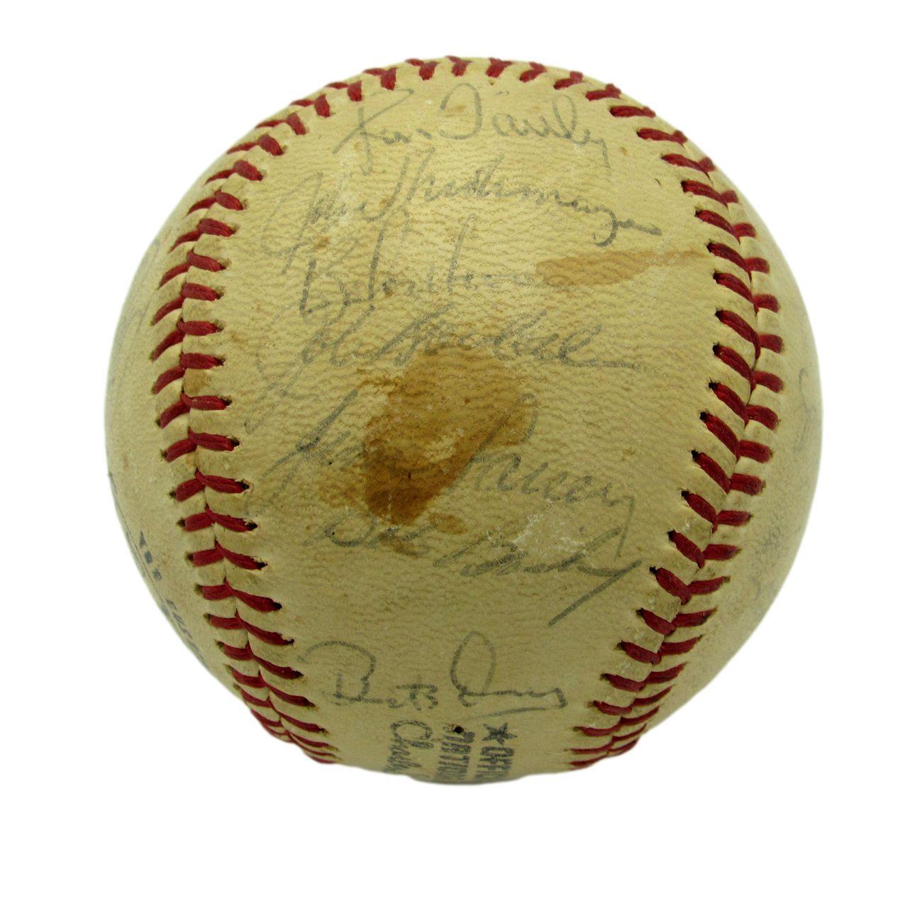 1972 Montreal Expos Team Signed by 19 ONL Baseball McCarver Bailey Mauch 158916