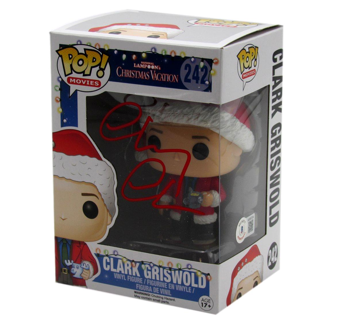 Chevy Chase Signed/Auto Funko Pop! #242" Christmas Vacation" Beckett 189755