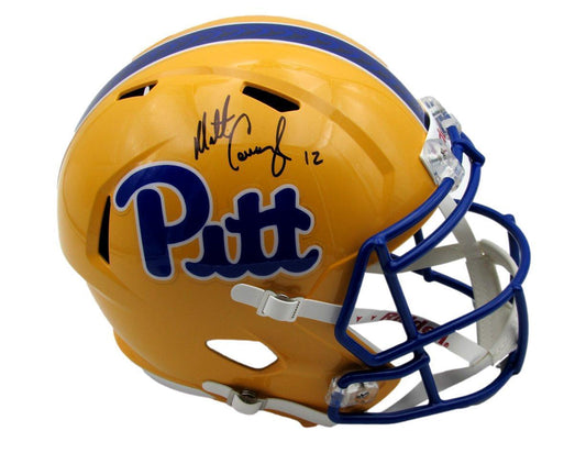 Matt Cavanaugh Autographed Speed Full Size Replica Football Helmet Pitt JSA