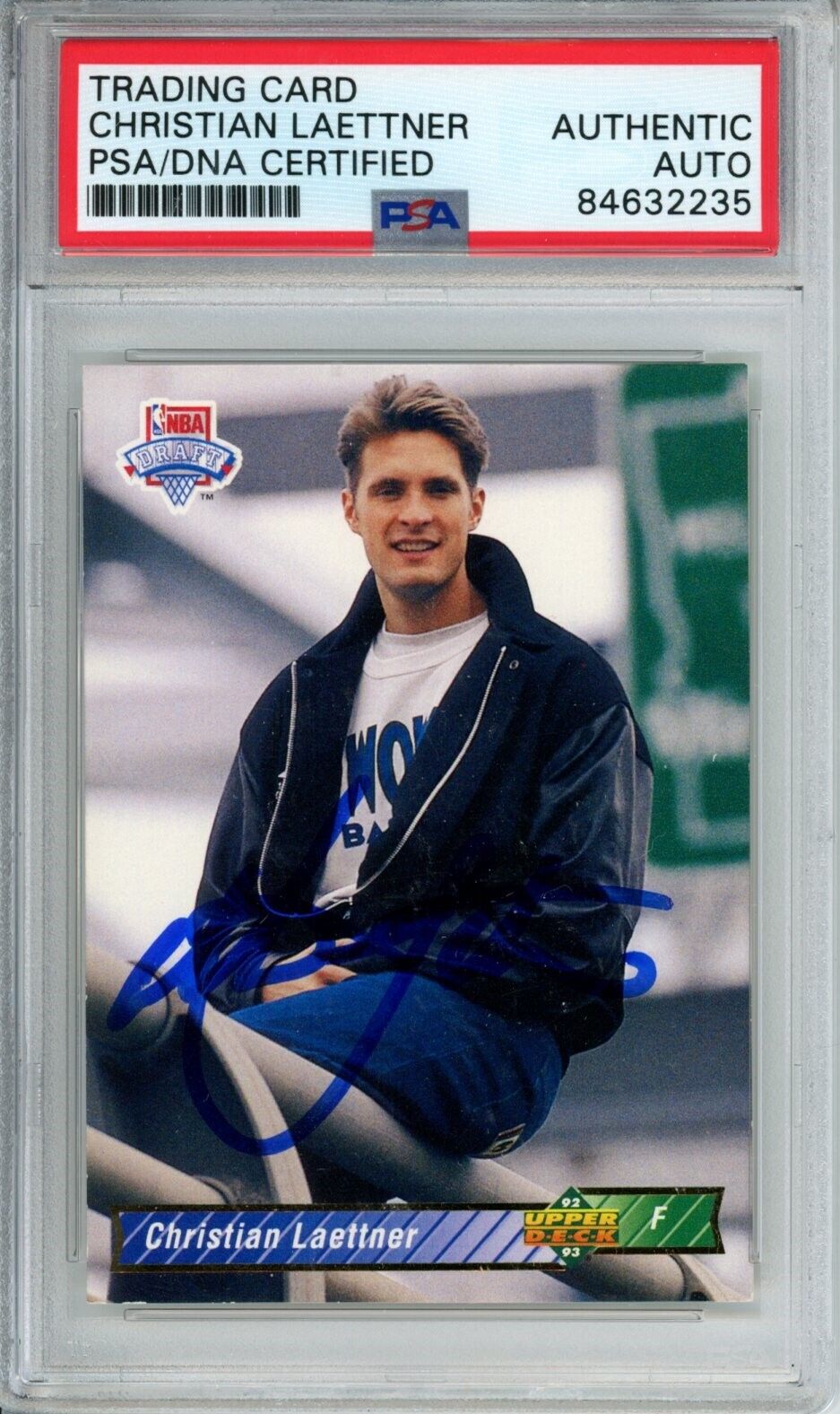 1992 Upper Deck NBA Draft #3 Christian Laettner Timberwolves PSA/DNA