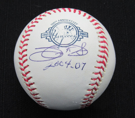 Scott Proctor Signed/Auto Yankees 100th OML Baseball JSA Inscr 186867