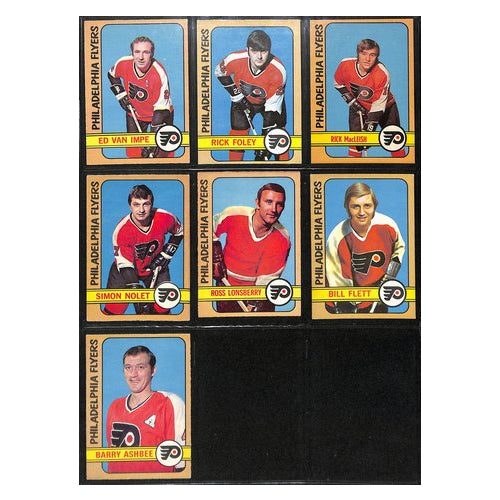 Lot of (7) 1972-73 O-Pee-Chee OPC Hockey Flyers Cards 192475