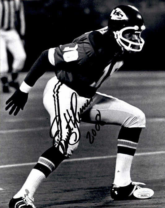 Emmitt Thomas HOF Kansas City Chiefs Signed/Inscribed  8x10 B/W Photo JSA 162001