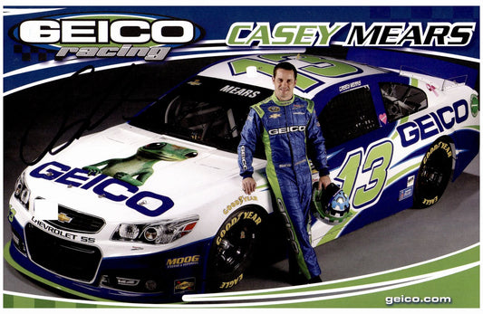 Casey Mears Nascar Racing Driver Signed/Autographed 8x5.5 Color Photo 153915