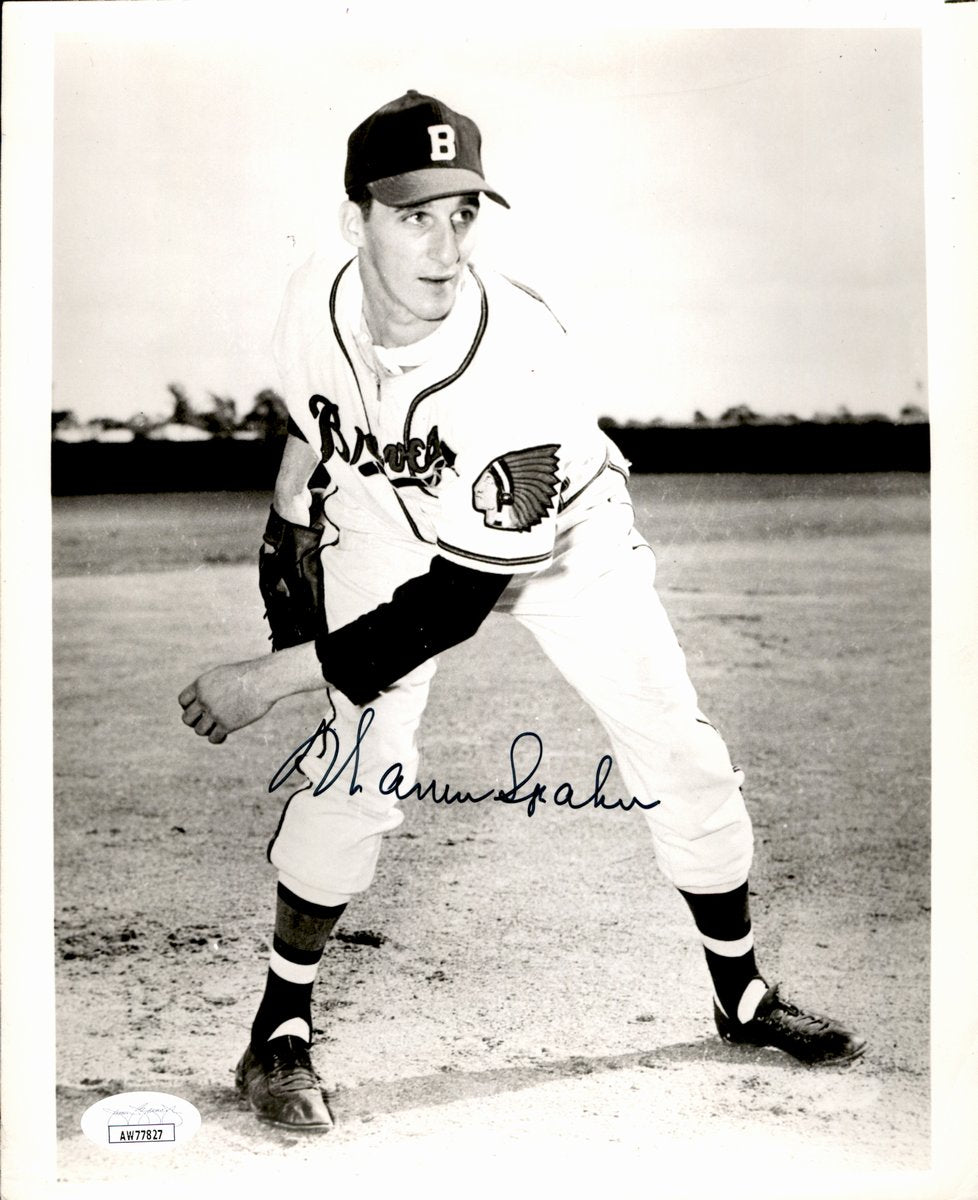 Warren Spahn HOF Signed/Auto 8x10 Photo Milwaukee Braves JSA 191116