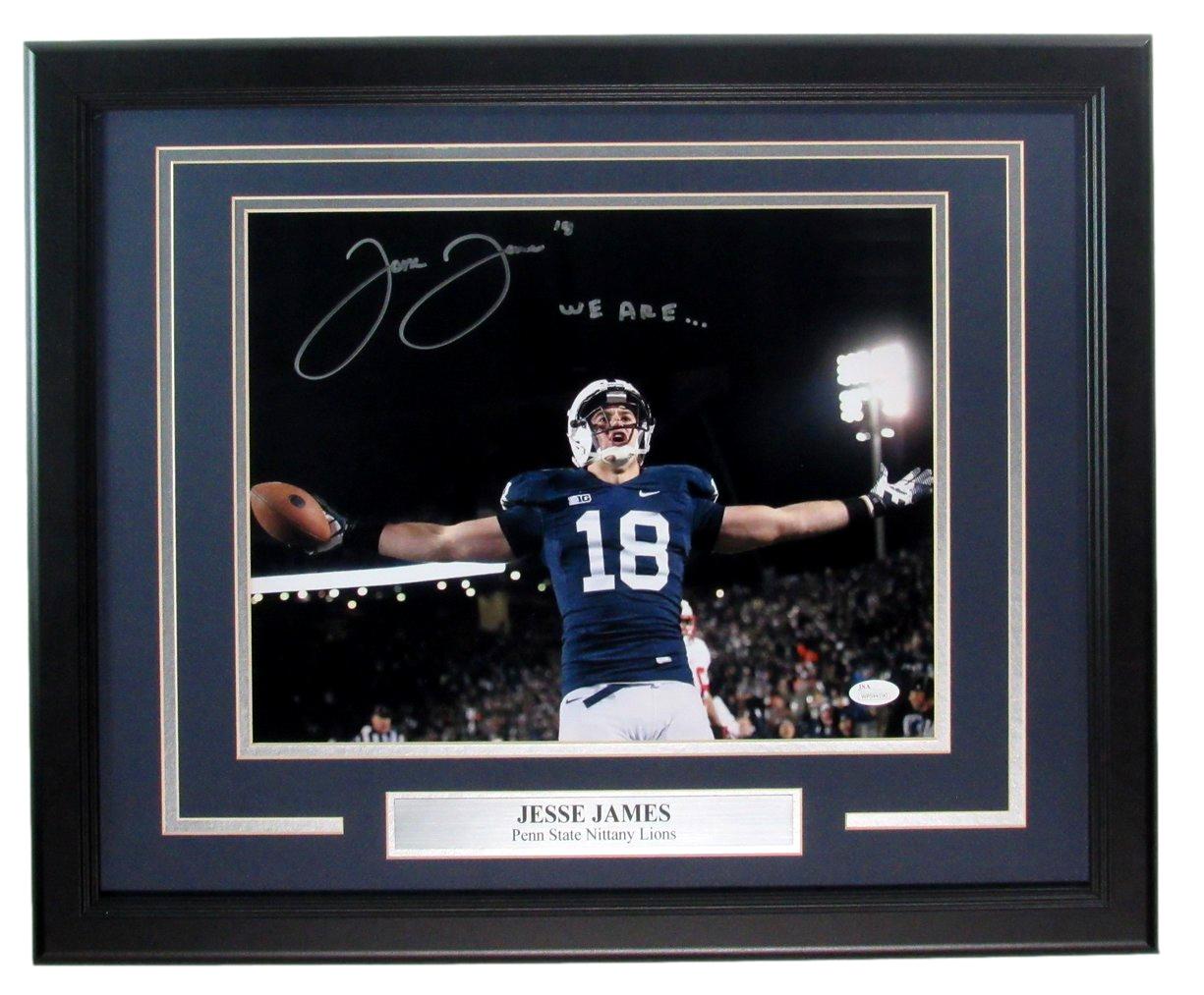 Jesse James Penn State Signed/Inscribed "We Are" 11x14 Photo Framed JSA 189612