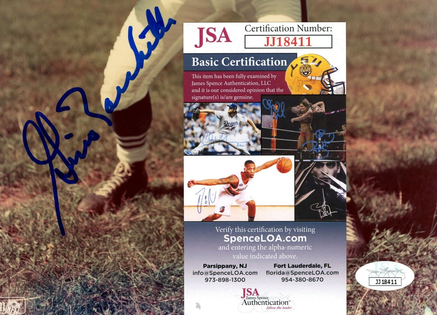 Gino Marchetti HOF Baltimore Colts Signed/Autographed 8x10 Photo JSA 155661