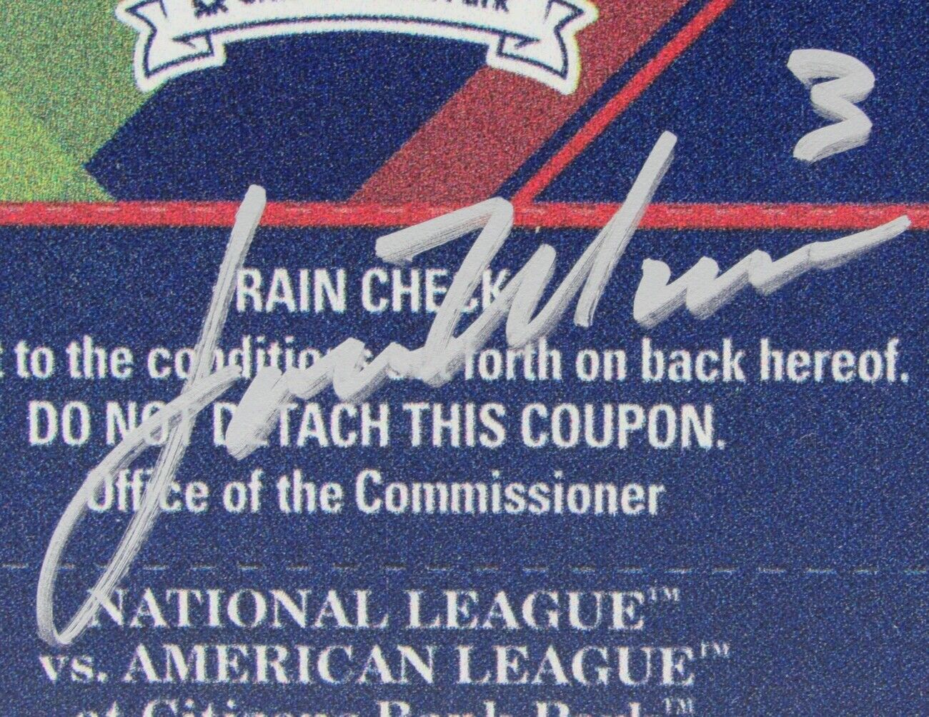 Lou Marson Phillies Signed/Auto 2008 World Series Mini-Mega Ticket JSA 154596