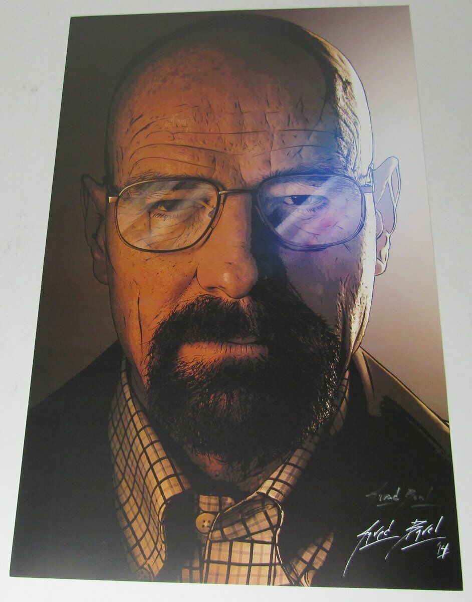 Jared Barel Signed/Autographed 11x17 art print Walter White Breaking Bad