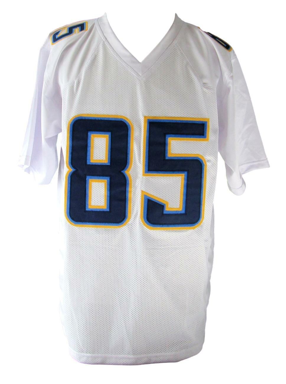 Antonio Gates Signed/Autographed Chargers Custom Jersey Beckett 158685