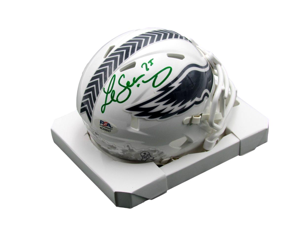 LeSean McCoy Signed Eagles 2024 Salute to Service Mini Helmet PSA/DNA 193077