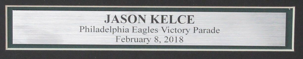 Jason Kelce Autographed 16x20 Photo Eagles Speech Framed Witness PSA/DNA 187722