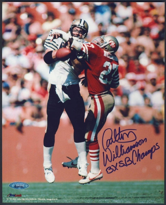 Carlton Williamson San Francisco 49ers Signed 8x10 Photo Tristar 133833