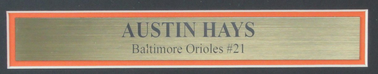 Austin Hays Signed 11x14 Photo Baltimore Orioles Framed Beckett 187163