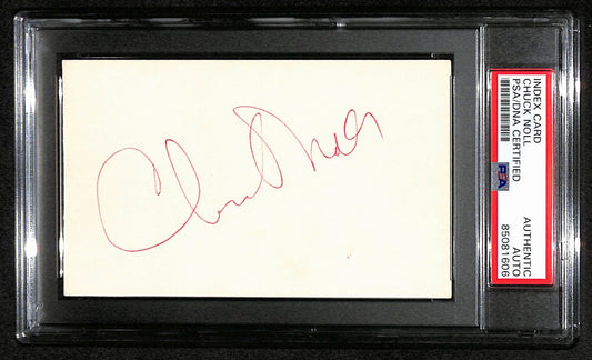 Chuck Noll HOF Signed 3x5 Index Card Pittsburgh Steelers PSA/DNA 184210